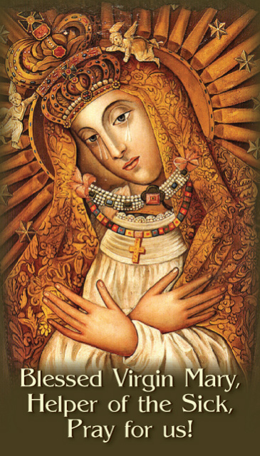 Mary Helper of the Sick Prayer Card